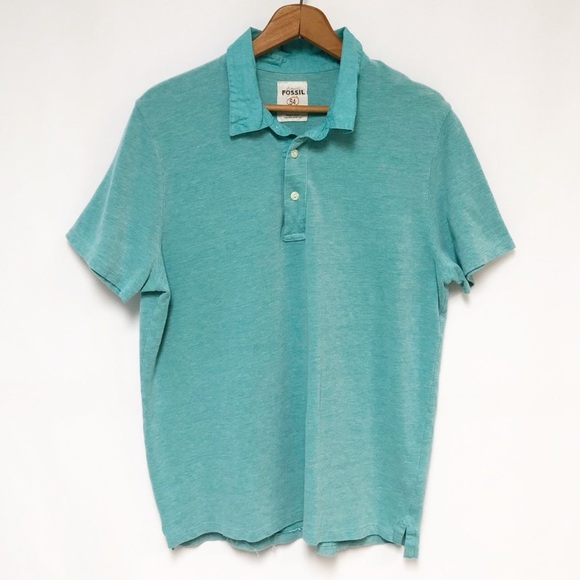 Fossil Polo Shirt Sz L - Picture 1 of 9